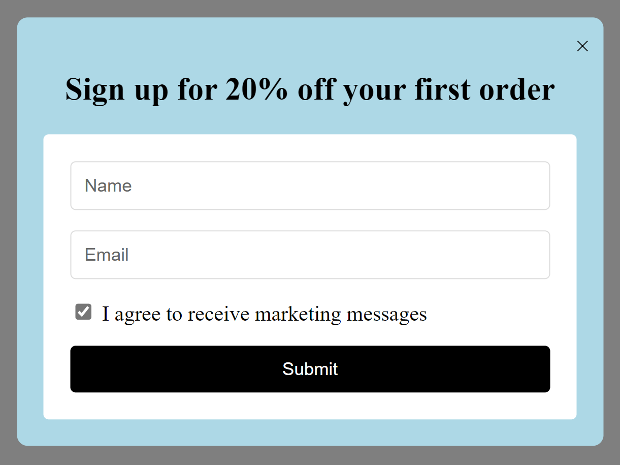 creating HTML form
