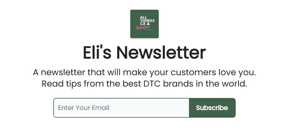 eli's newsletter