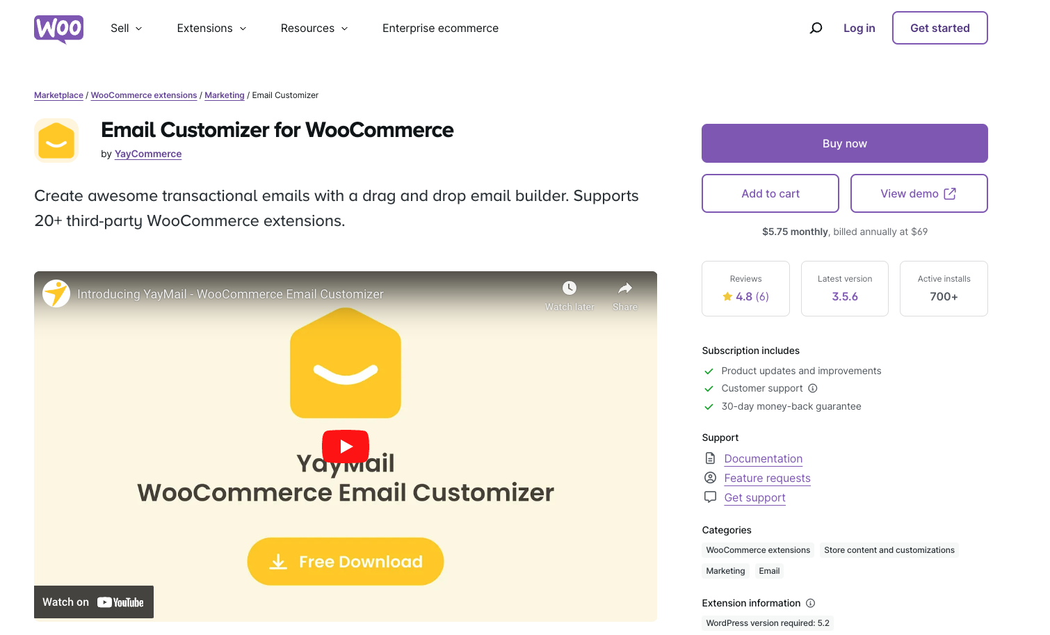best woocommerce email marketing plugins: email customizer for woocommerce