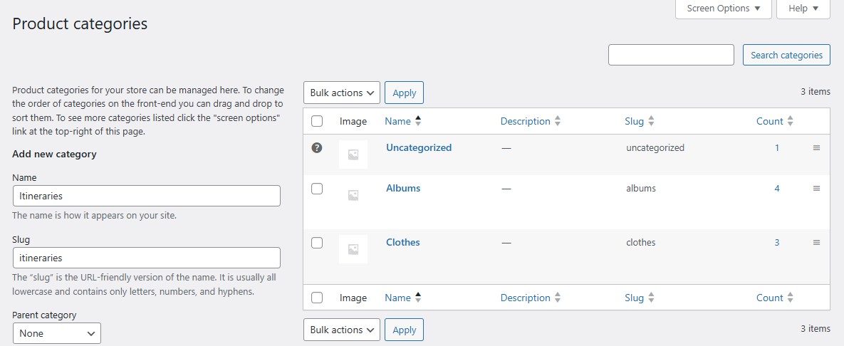 Sell digital products on WooCommerce:
product categories