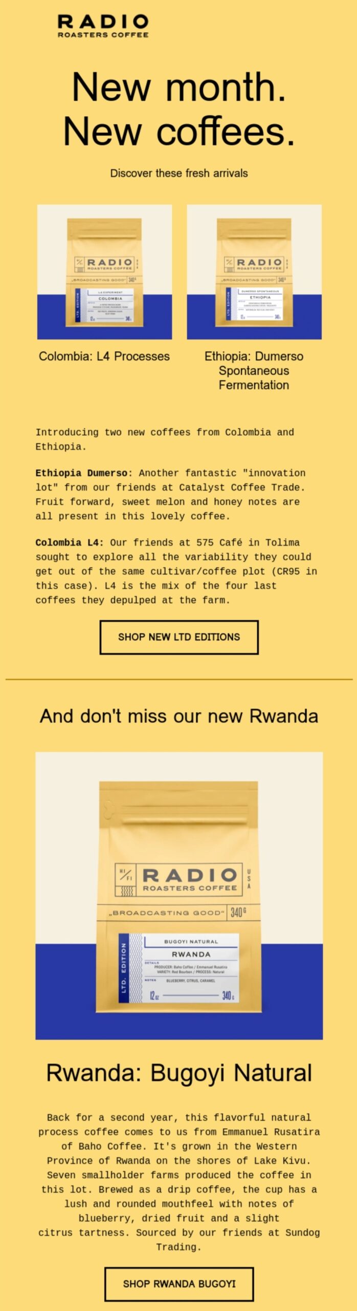 radio roasters coffee