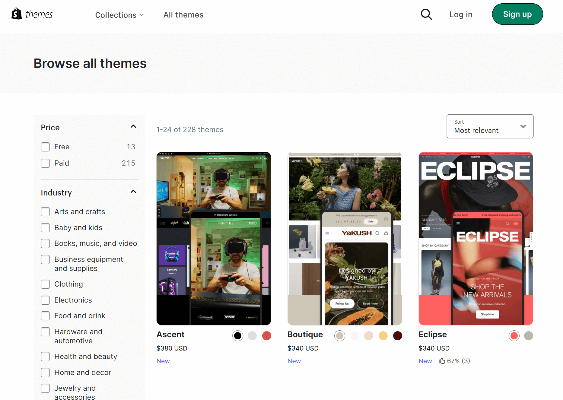 shopify themes