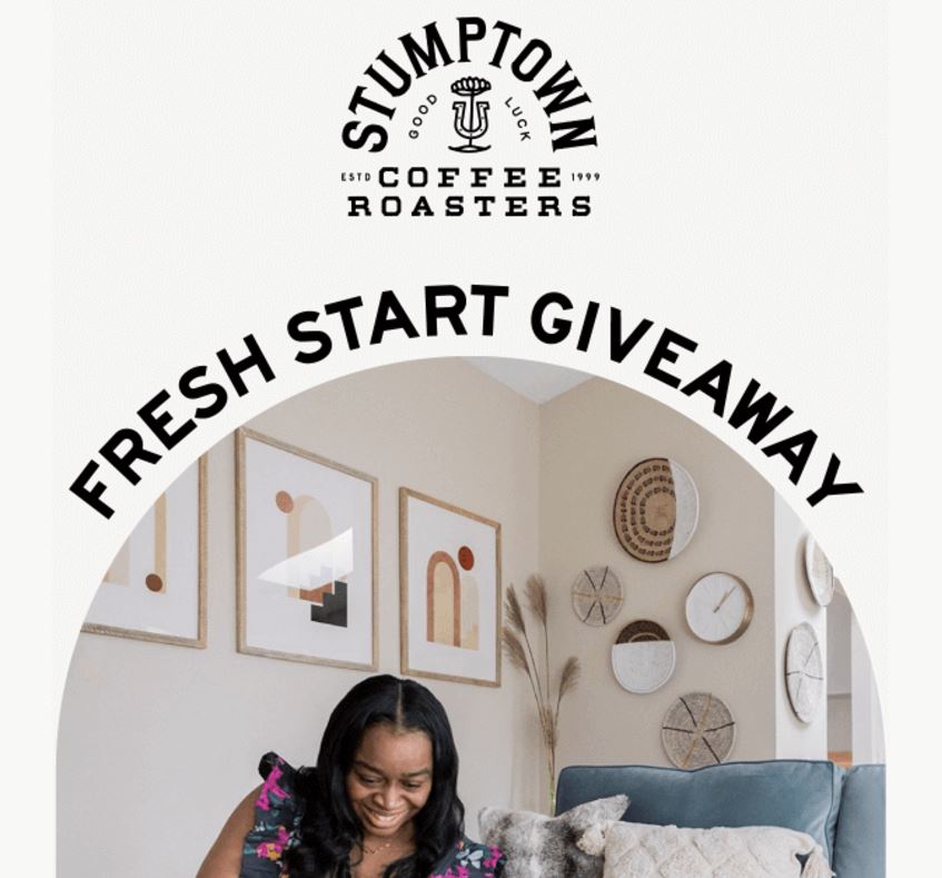 stumptown coffee roasters giveaway email