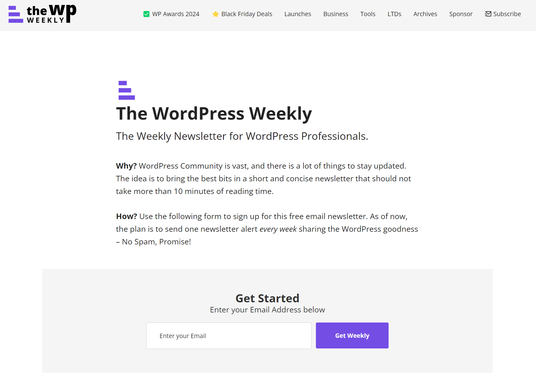 wp weekly