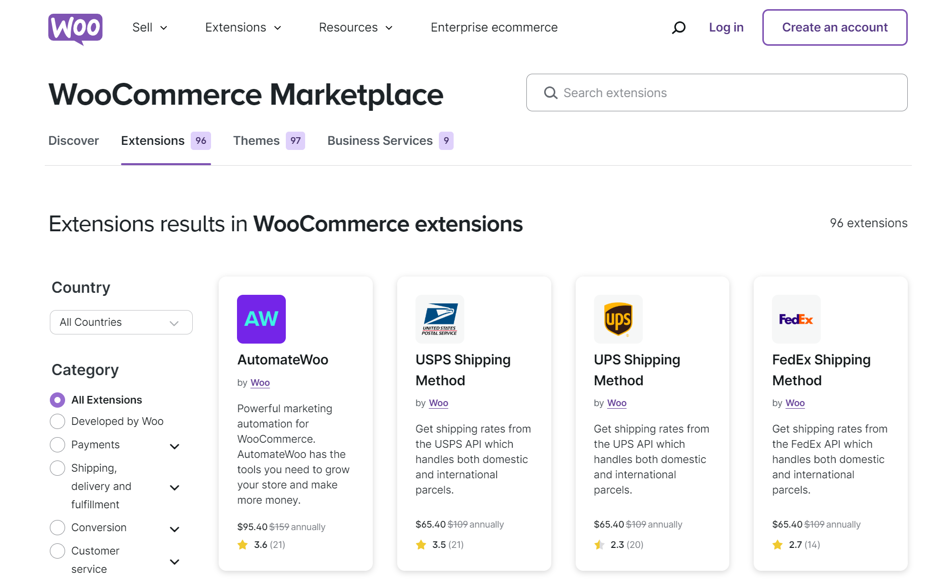 woocommerce paid extensions
