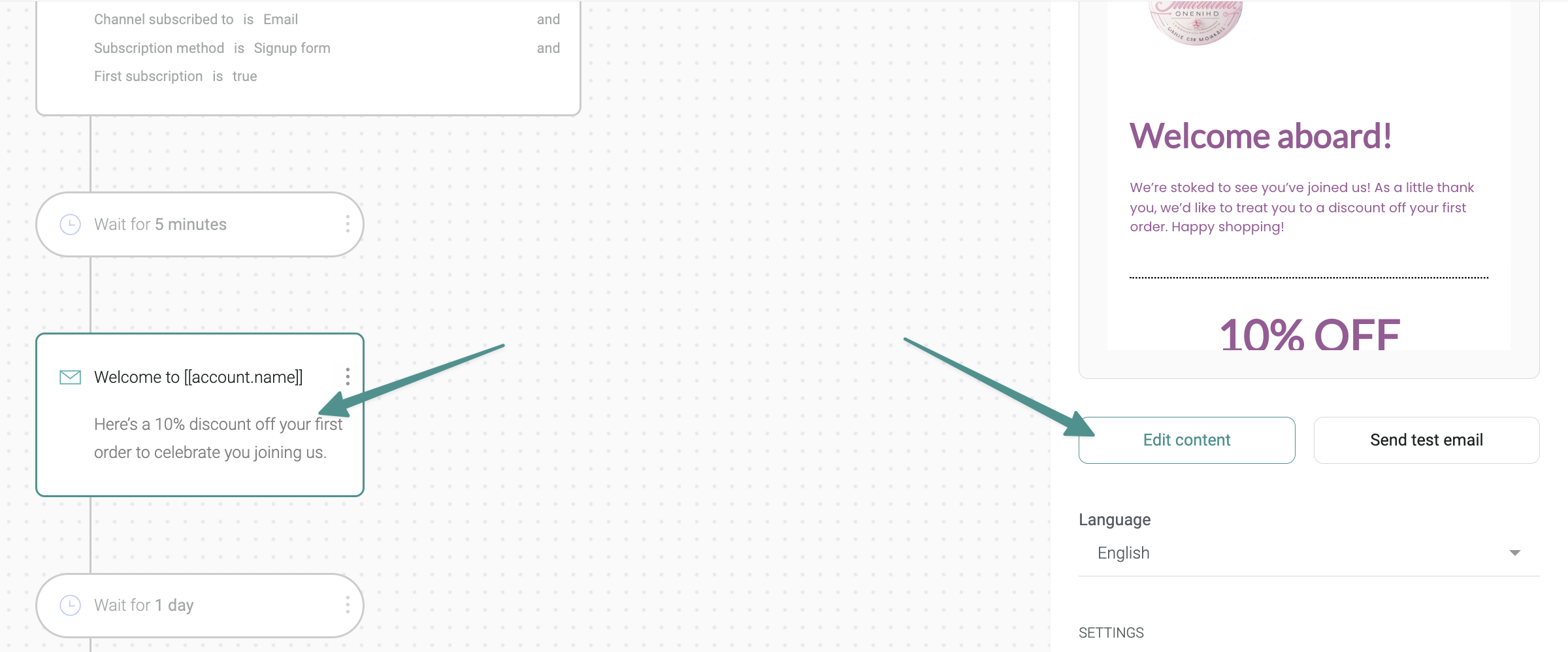 customizing email content