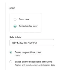 schedule campaign