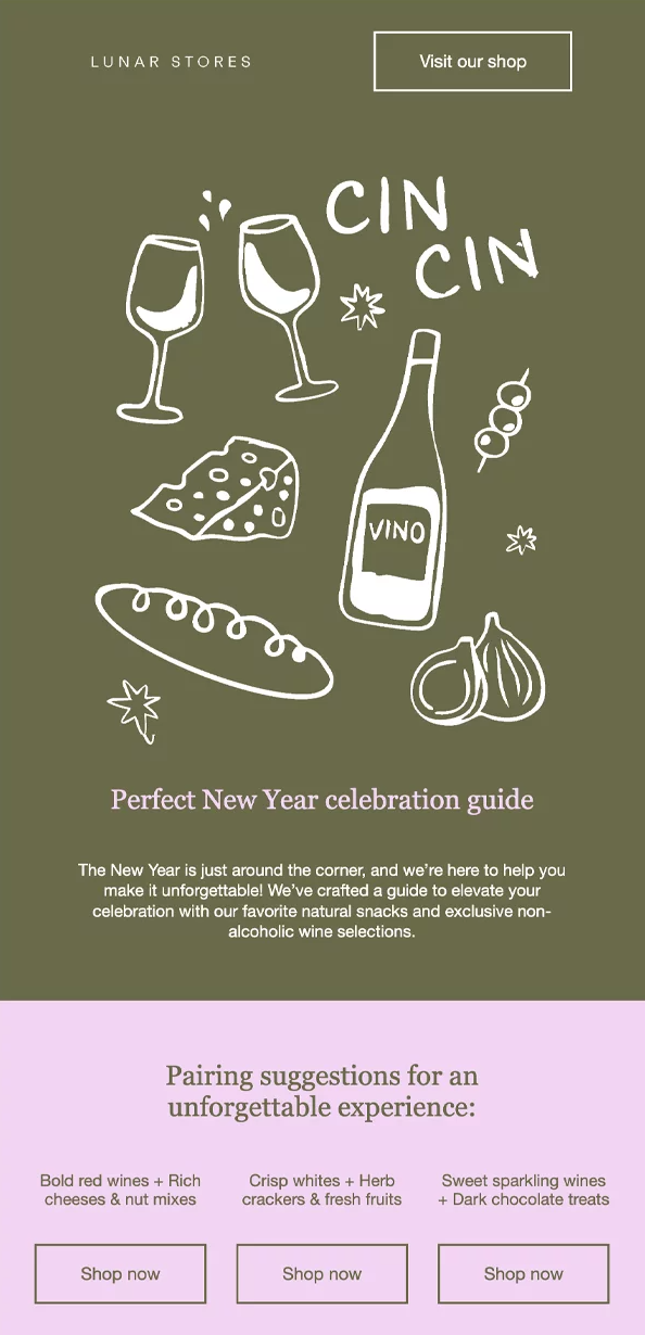 Omnisend holiday template