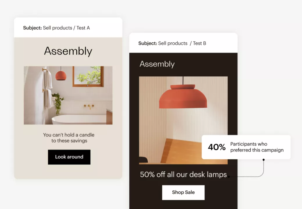 Mailchimp A/B test