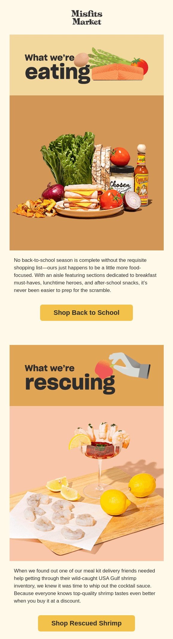 misfits market newsletter