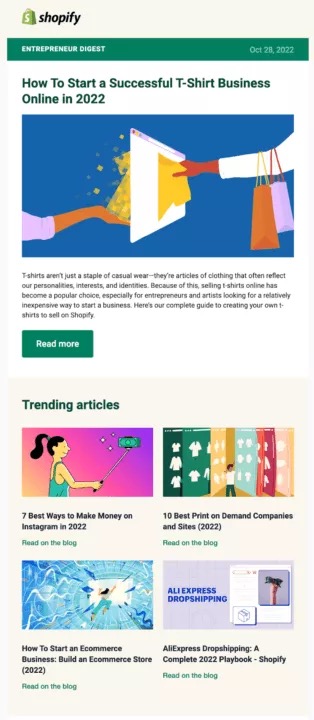newsletter email