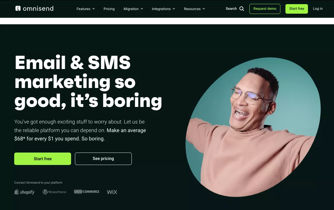 Omnisend — best SMS marketing software