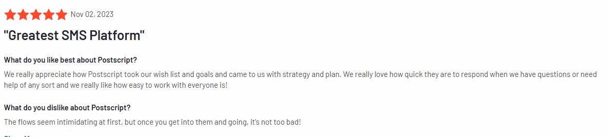 postcript review