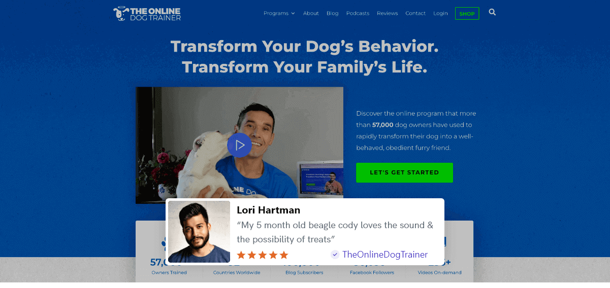 display testimonials