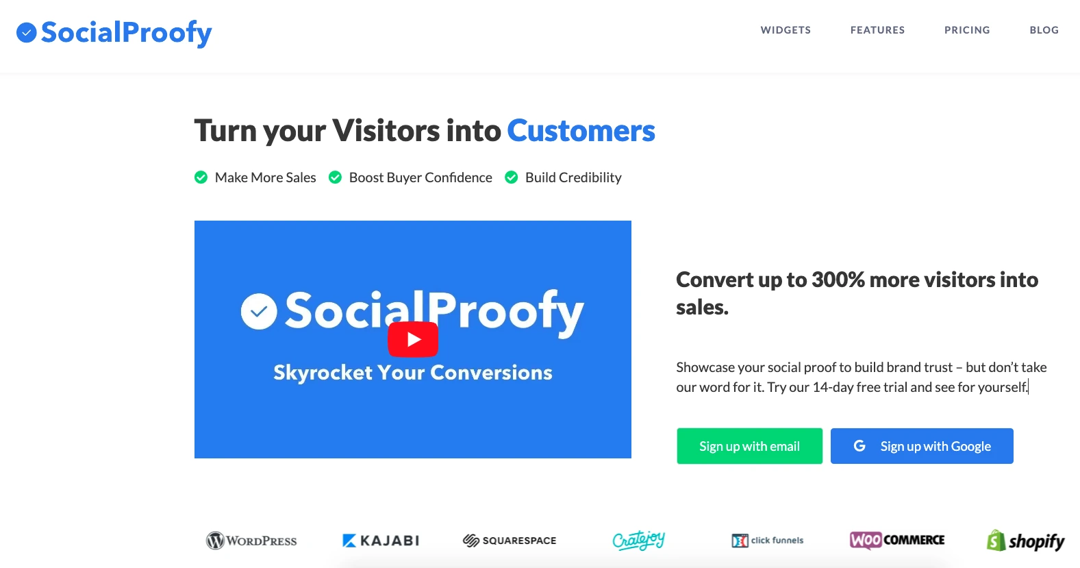 socialproofy homepage
