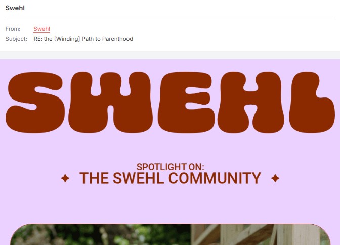 re usage in Swehl's email