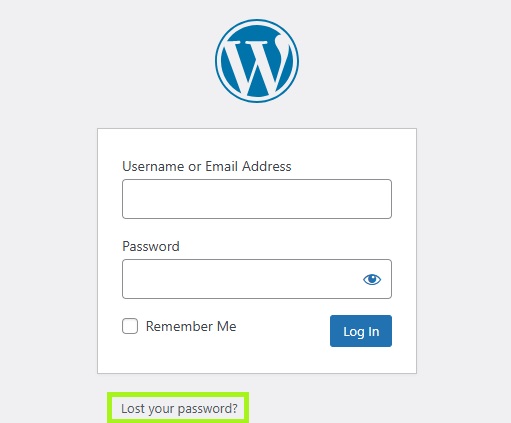 password reset