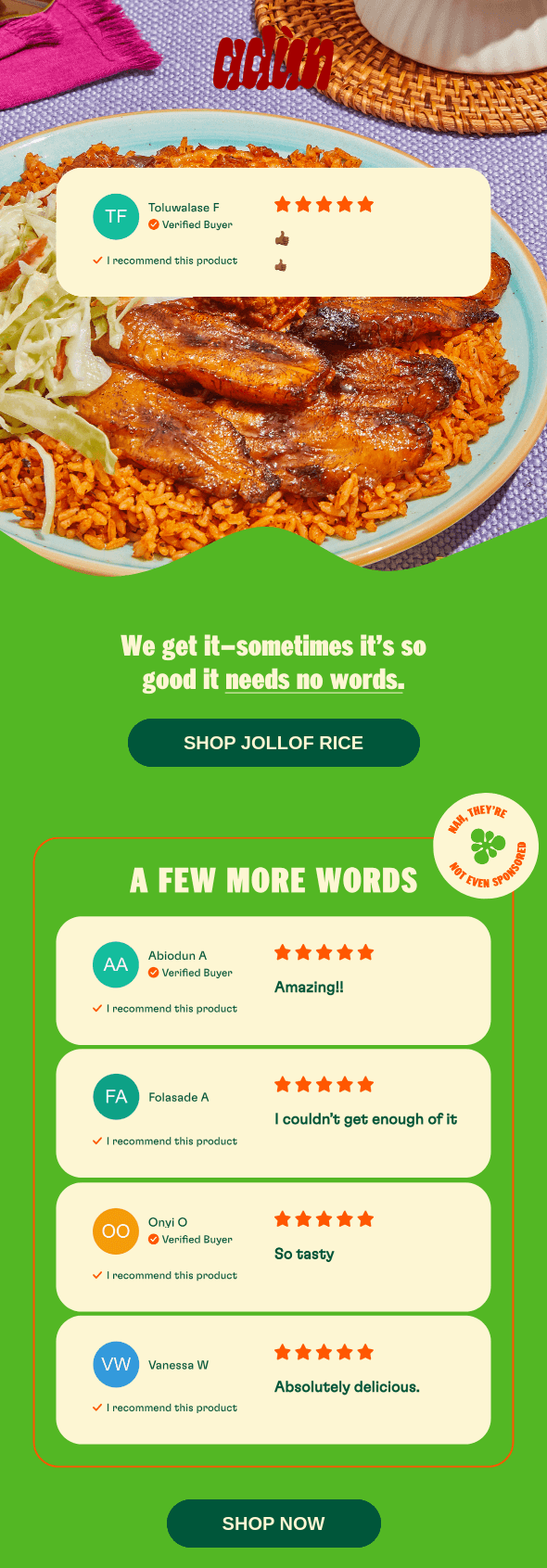 Marketing funnel example: consideration stage example from adun