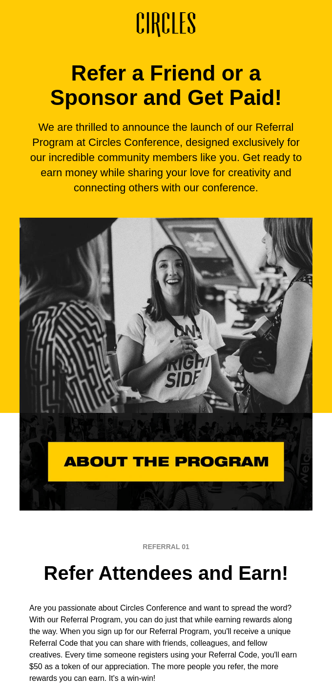 referral email