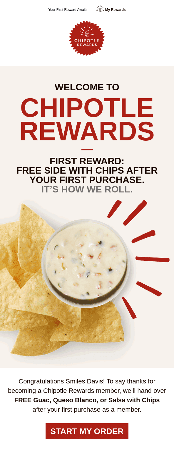 loyalty reward email