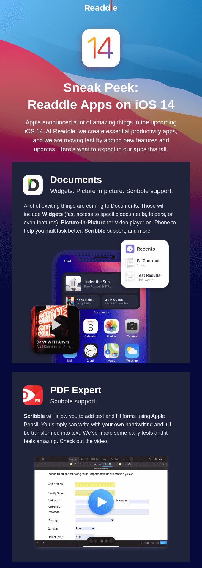sneak peek email