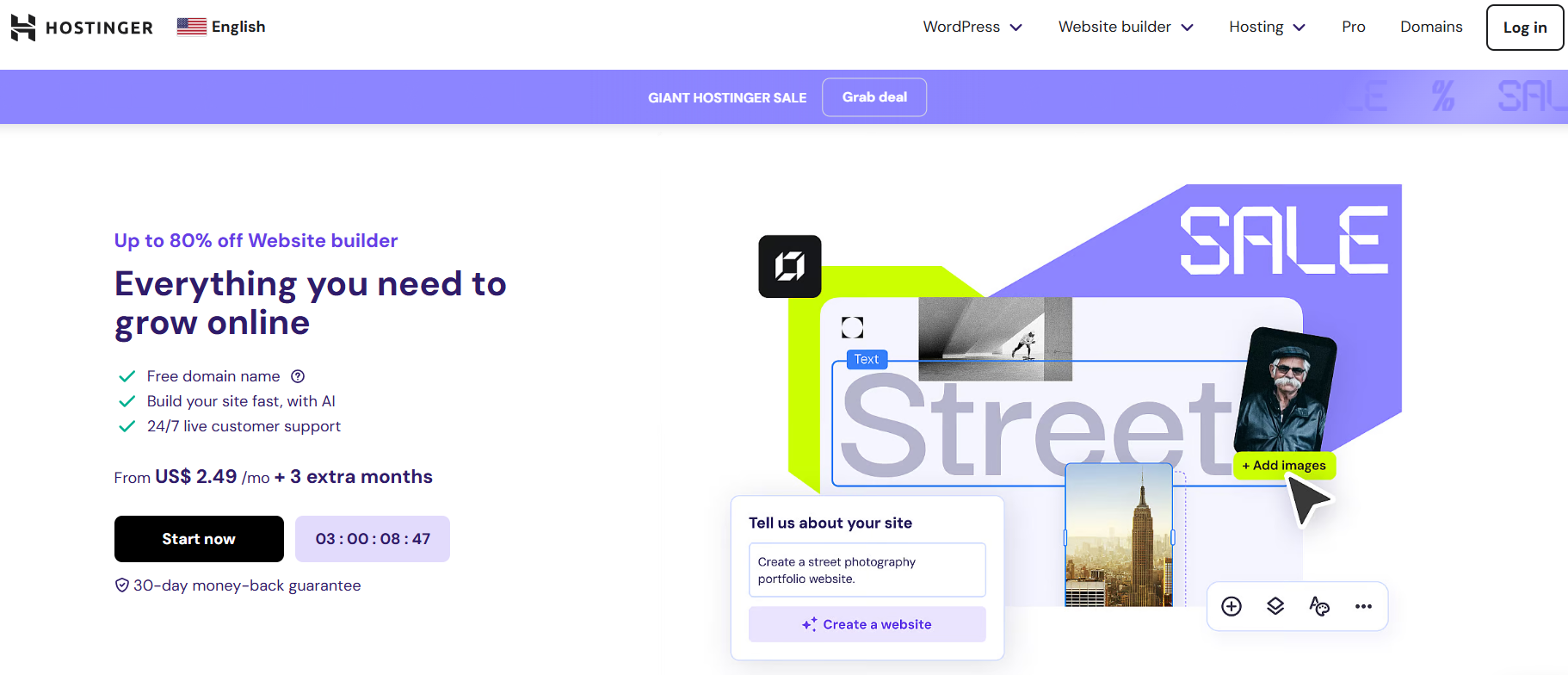 hostinger website builder