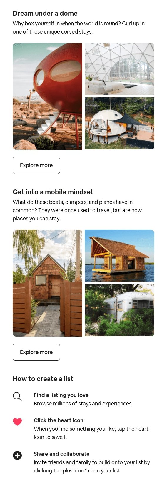 email cadence example from airbnb