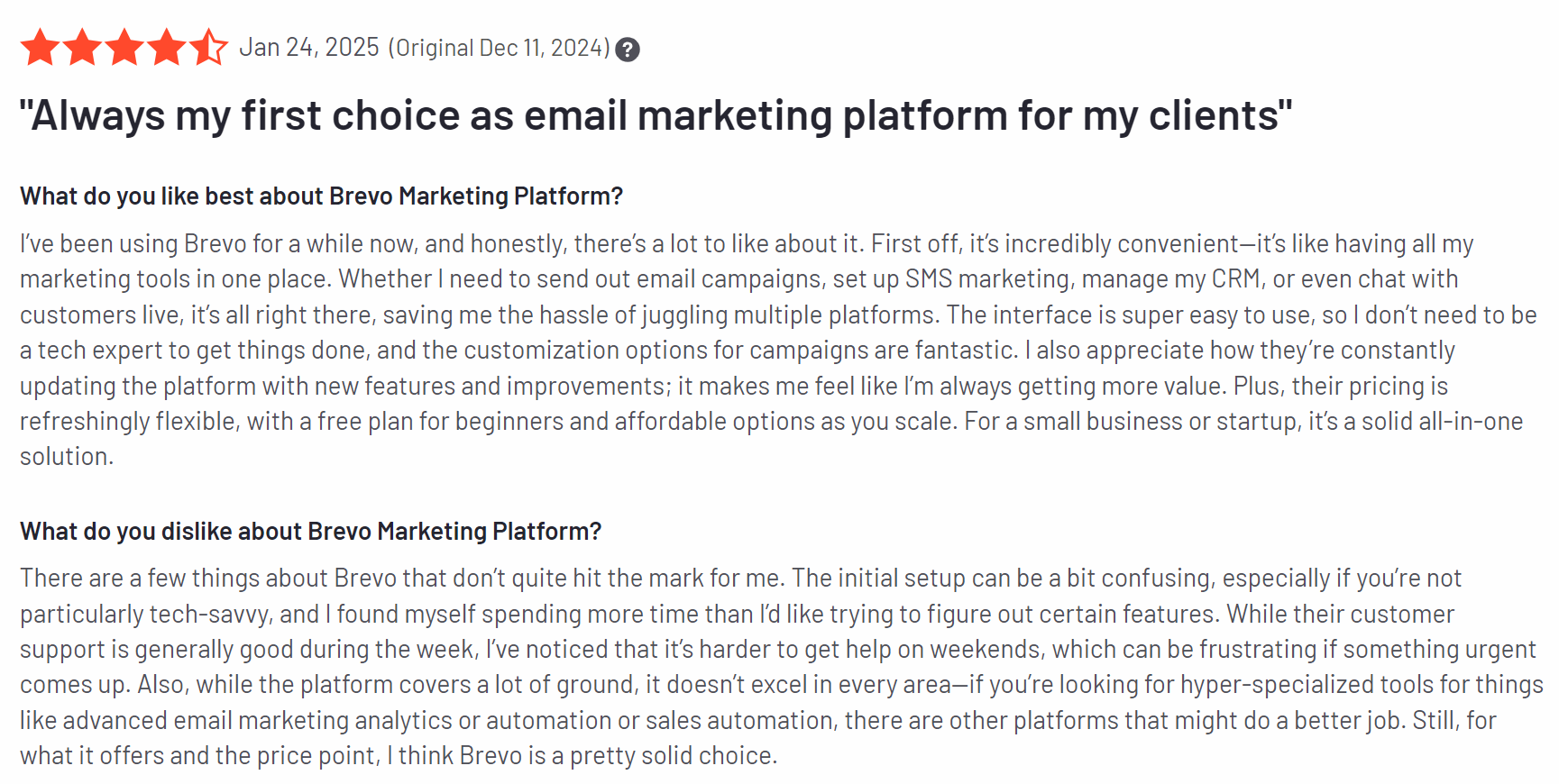 Brevo vs Mailchimp: Brevo review