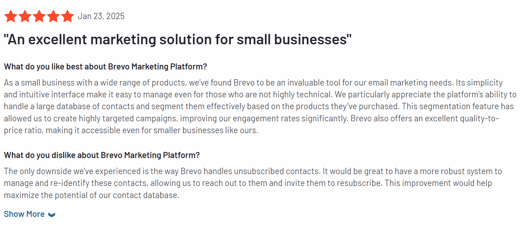 Brevo vs Mailchimp: Brevo review