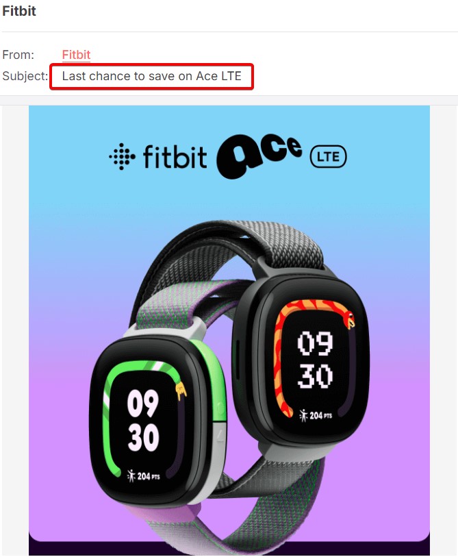fitbit email