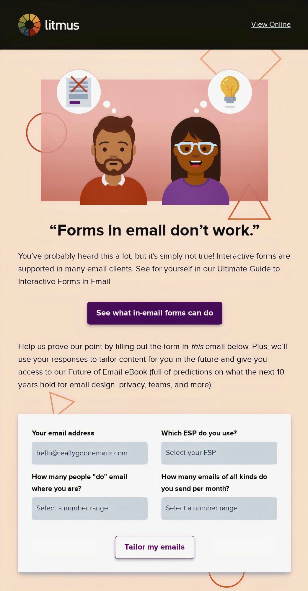 email marketing and seo: litmus survey