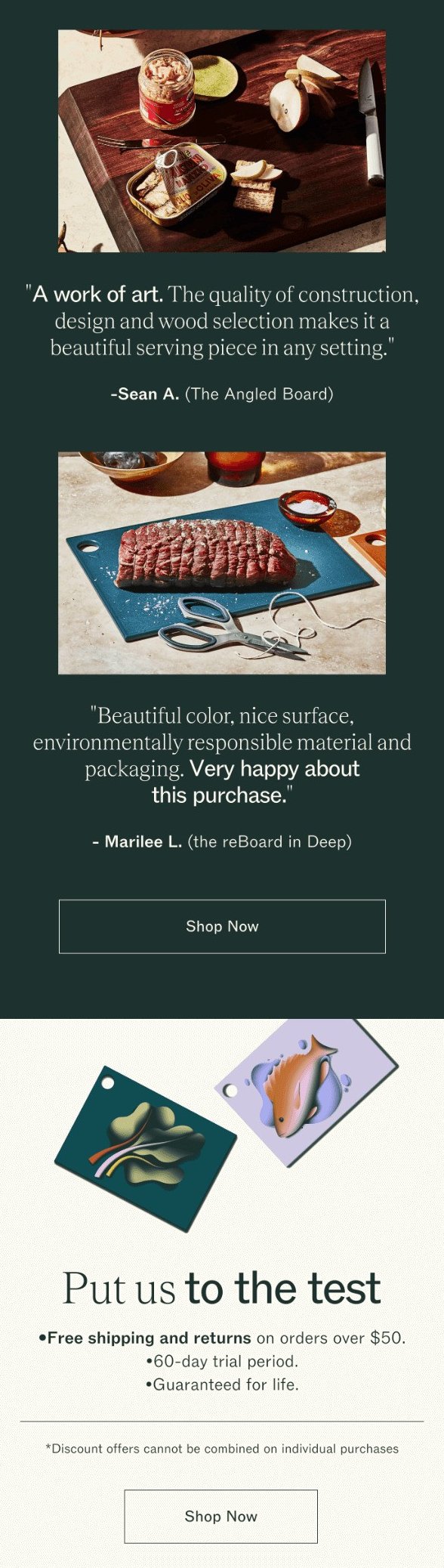 best welcome emails: material
