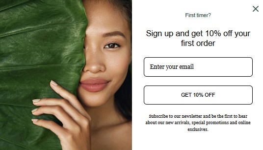 popup best practices example from naturesum