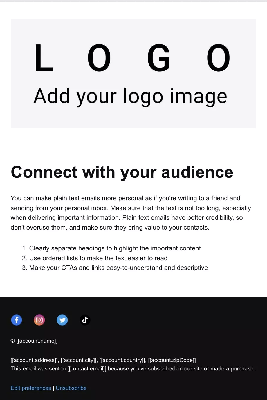Omnisend template