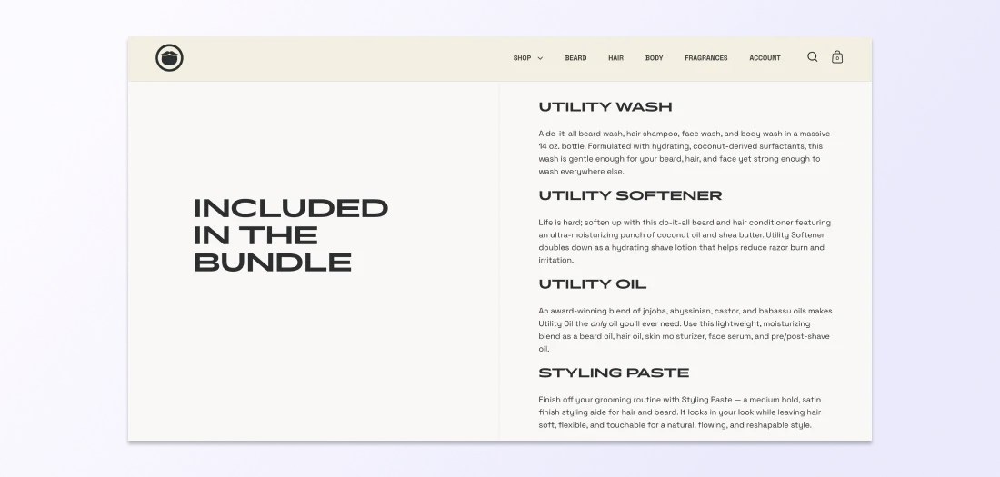shopify page