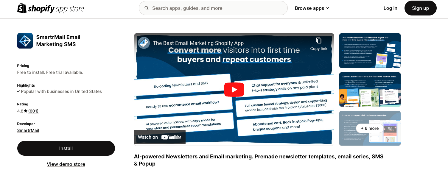 Best email marketing for Shopify: SmartrMail