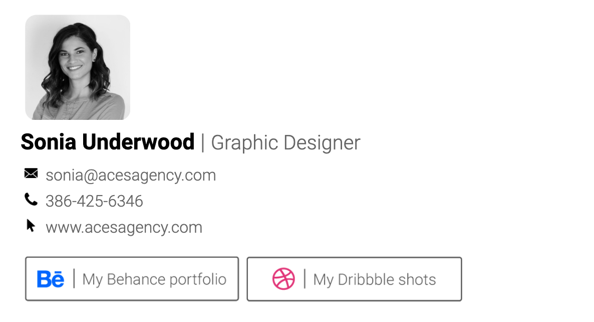 Sonia Underwood email signature