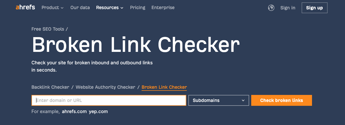 wordpress launch checklist: broken link checker