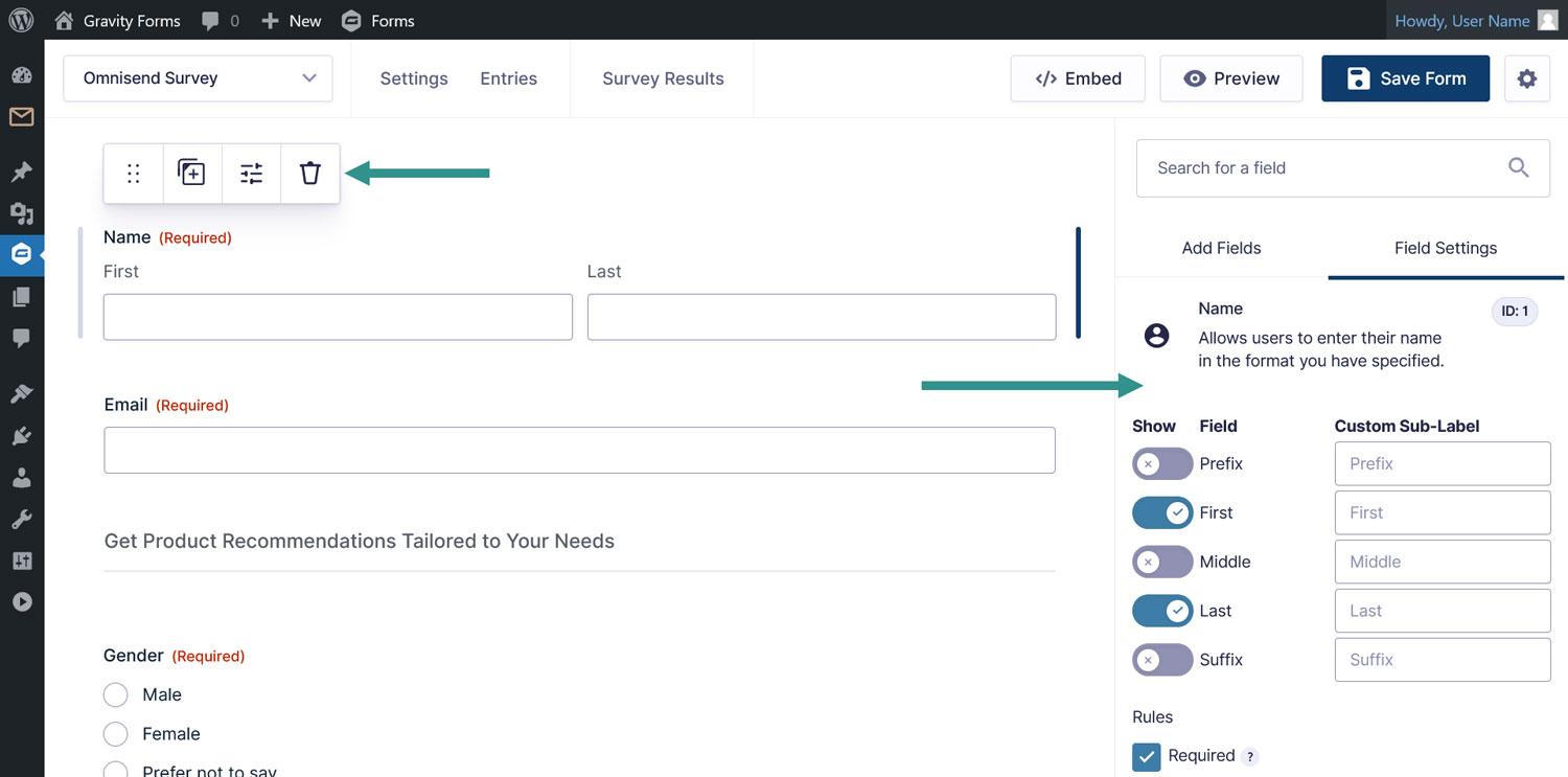 Customizing forms