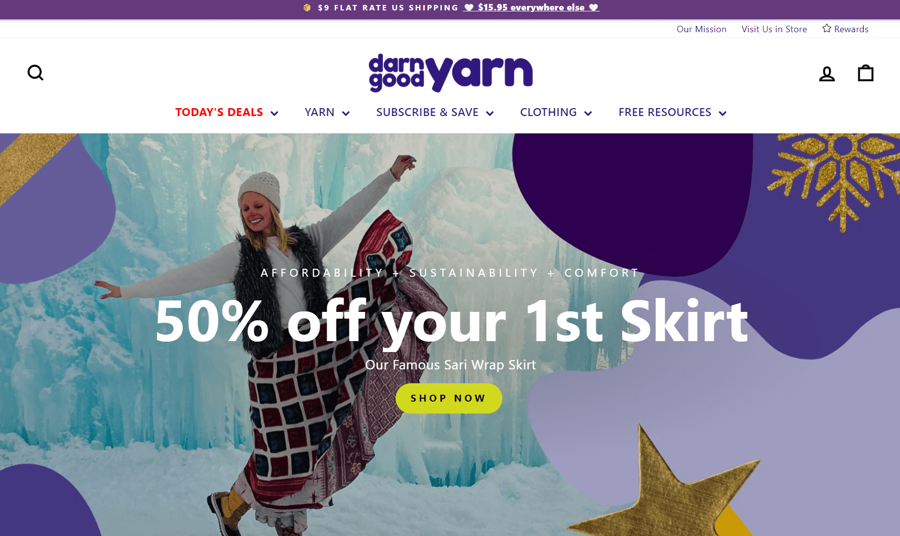Darn Good Yarn homepage