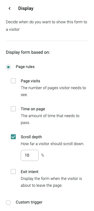 display settings