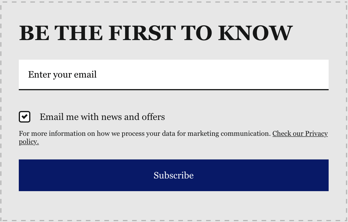 email opt-in