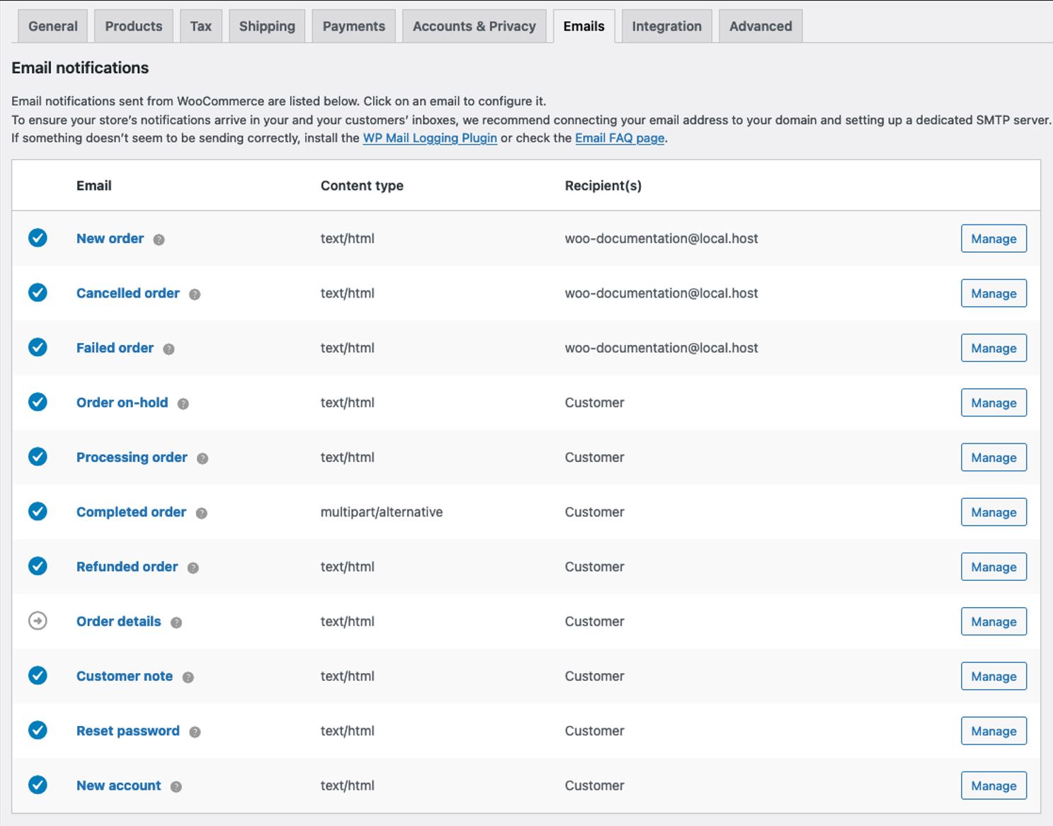 woocommerce email templates