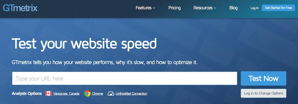 wordpress launch checklist: GTmetrix