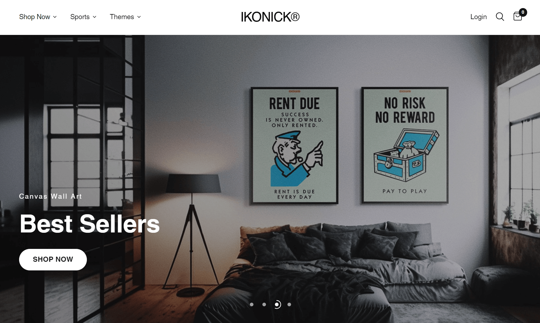 Ikonick homepage