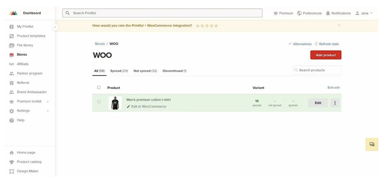 How to set up a print on demand WooCommerce store: setting up products