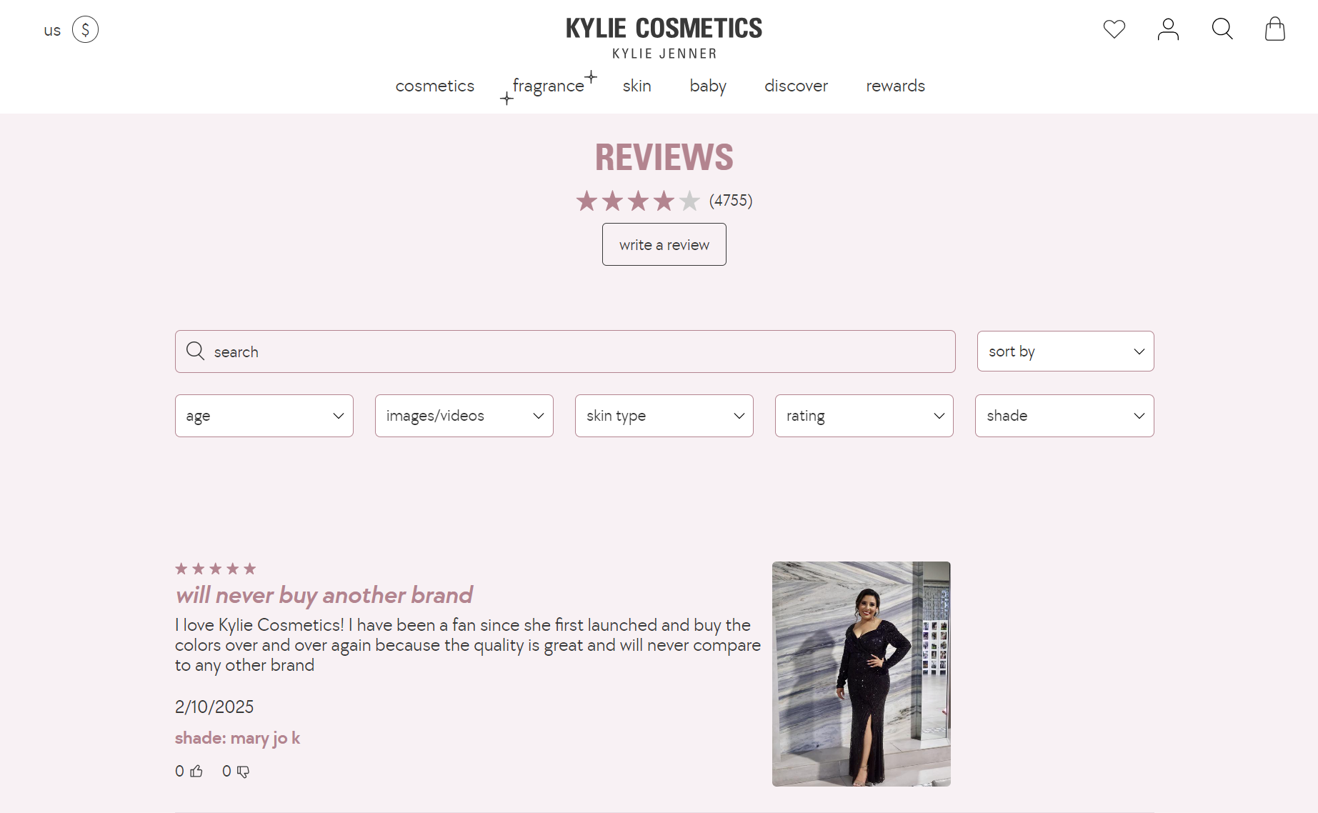 kylie cosmetics review