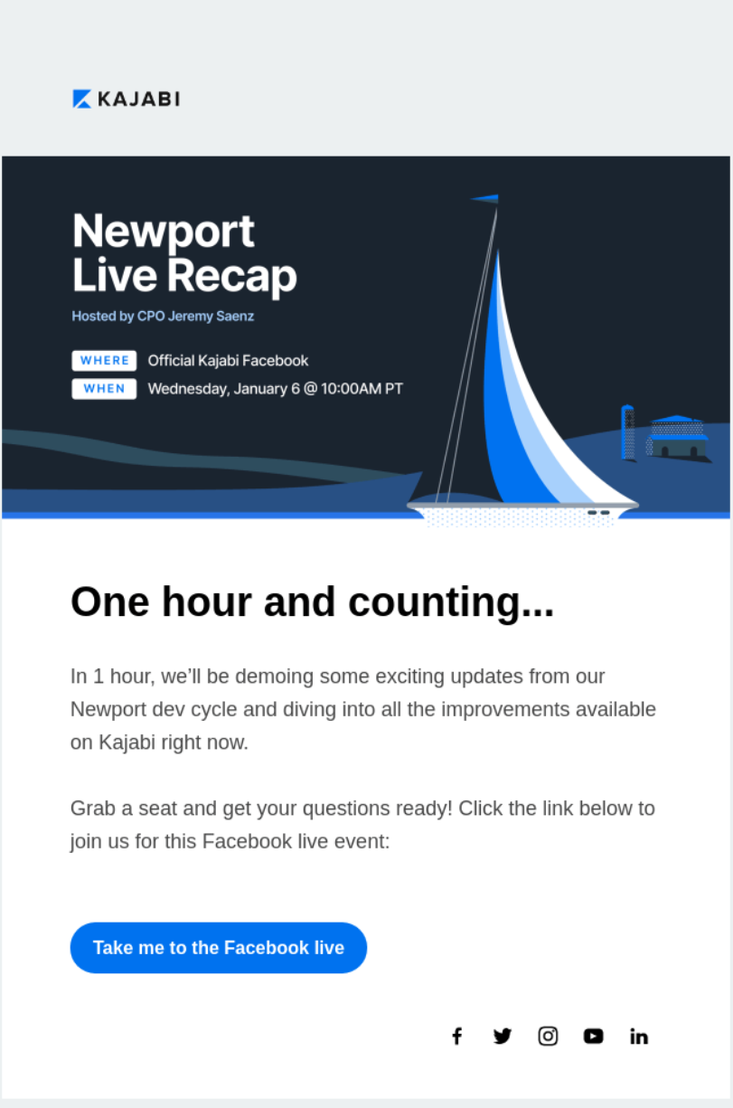 email marketing vs social media: facebook live recap