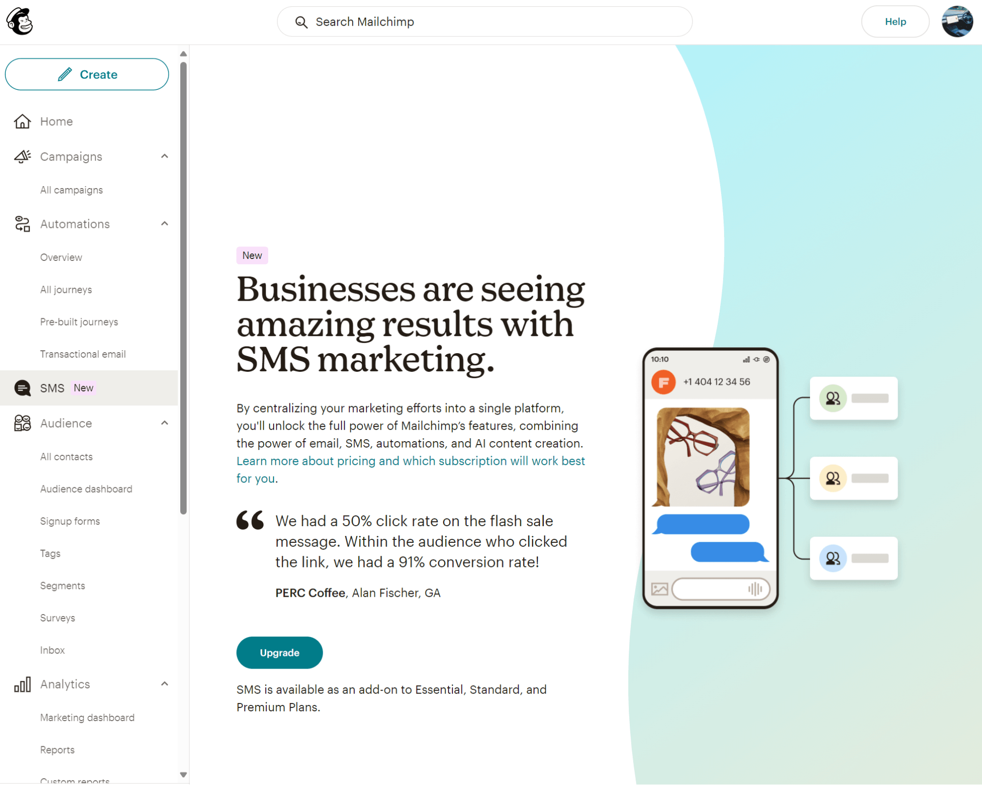 mailchimp multichannel