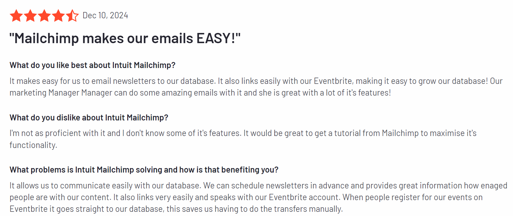 getresponse vs. mailchimp: mailchimp review